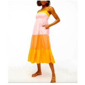 J. Crew Factory tiered maxi dress